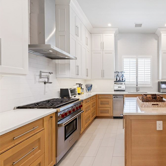 Multi-colored kitchen cabinets Kitchen cabinets of mix colors