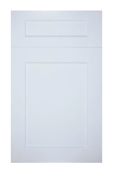 White Shaker-style cabinet doors White Shaker-style cabinet doors