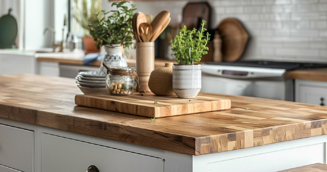 Wood countertop Wood countertop view